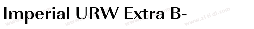 Imperial URW Extra B字体转换 Imperial URW Extra B字体转换